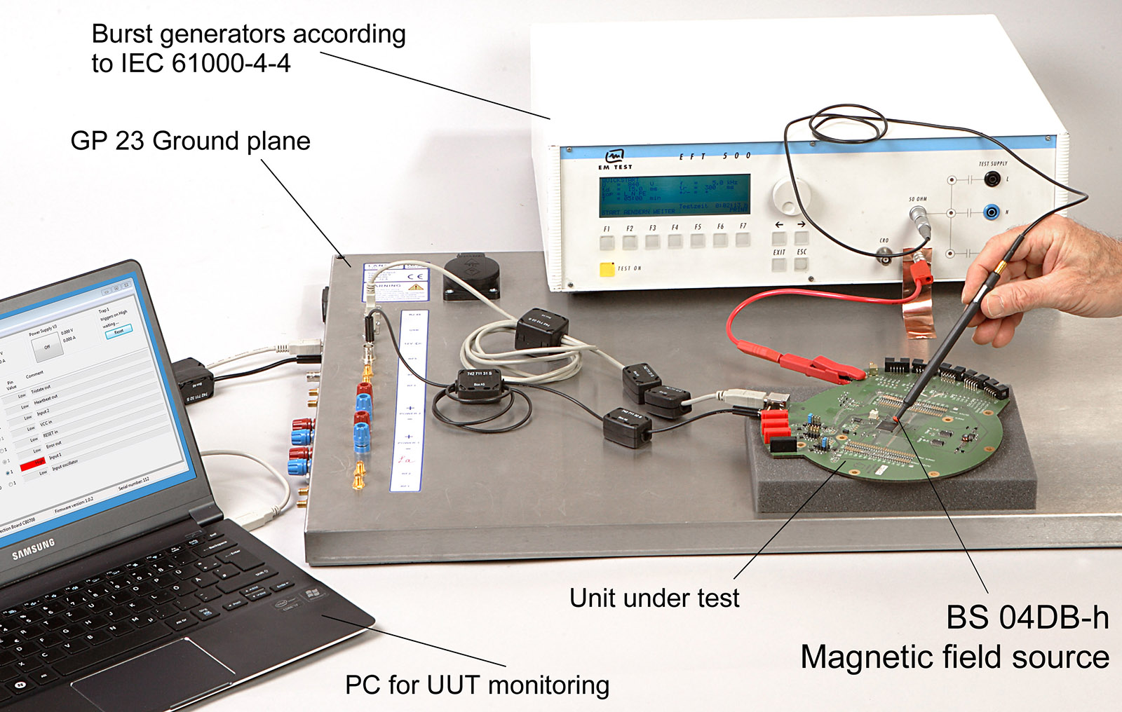 Application with magnetic field source BS 04DB-h